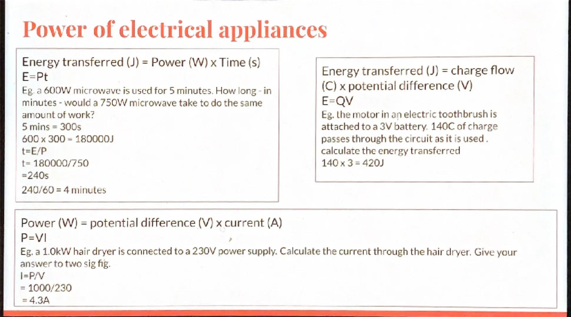 Current and circuit symbols
Current flow of electric charge.
Electric charge will only flow around a complete closed circuit if
there is pot
