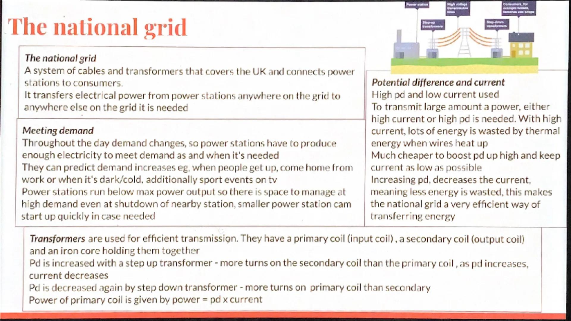 Current and circuit symbols
Current flow of electric charge.
Electric charge will only flow around a complete closed circuit if
there is pot