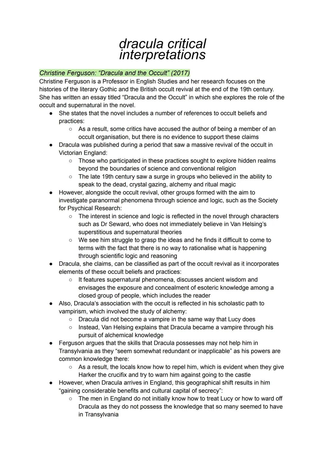 Dracula: Critical Interpretations