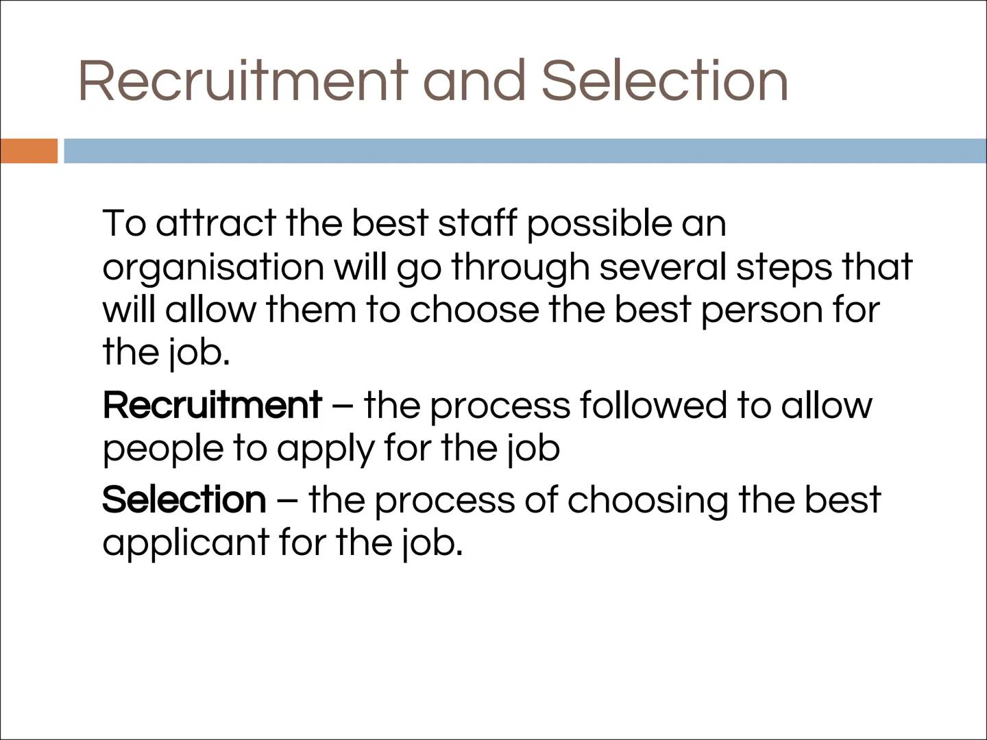 MANAGEMENT OF
PEOPLE
Business Management - National 5 Aims
To understand what the role of the
Human Resource Department is
To be able to d