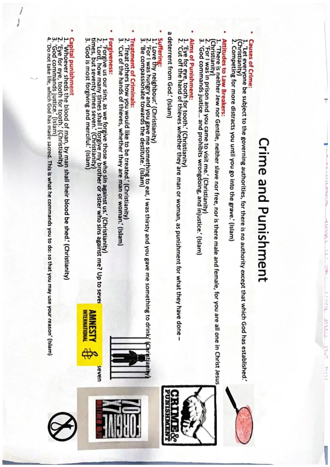 TIIVIL
SIMALL BUT
7111
CRIME&
PUNISHMENT
Causes of Crime:
Crime and Punishment
1. 'Let everyone be subject to the governing authorities, for