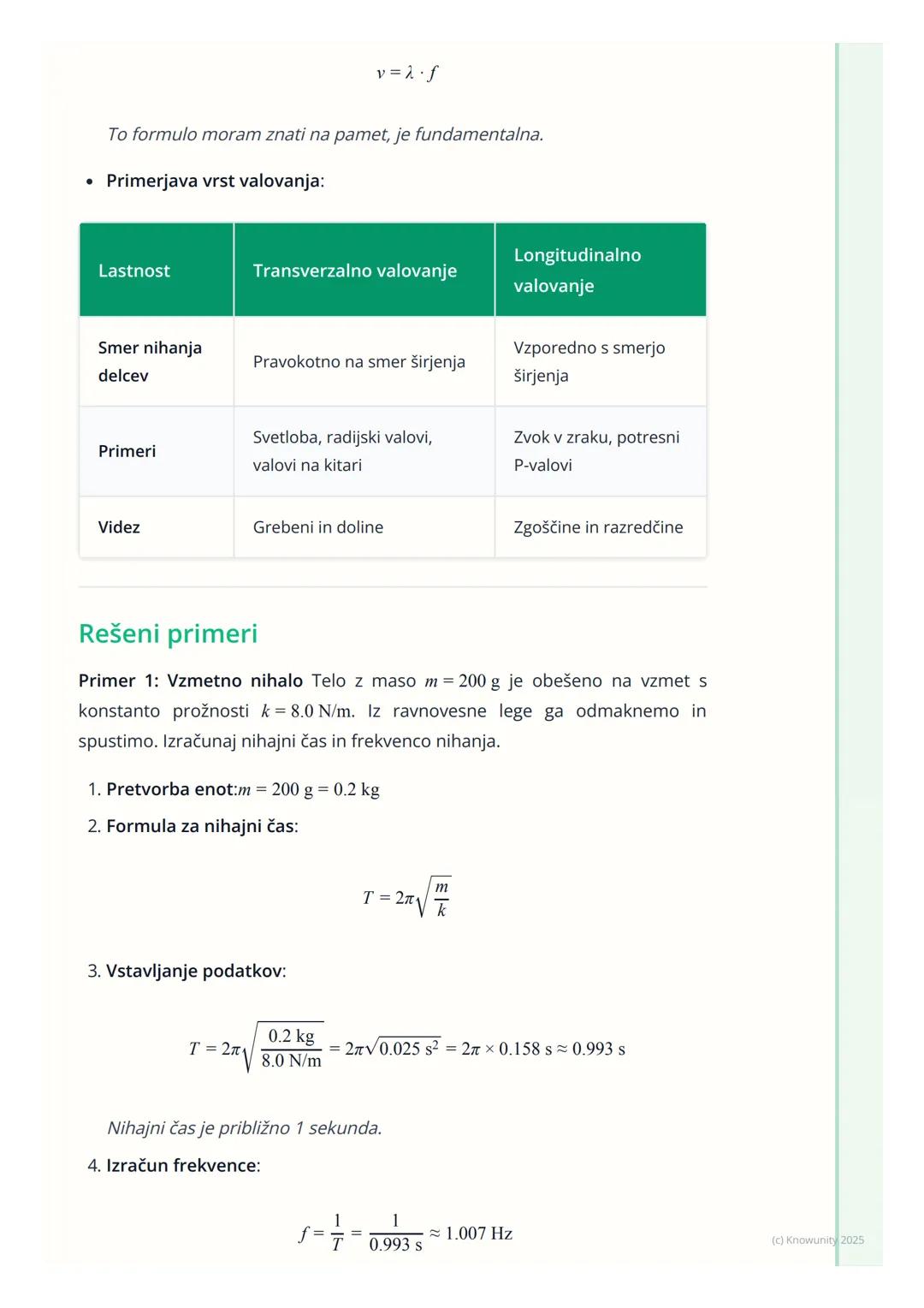 # Nihanje in valovanje
Uvod v nihanje in valovanje
Nihanje in valovanje sta dva temeljna pojava v fiziki, ki opisujeta periodična
gibanja.