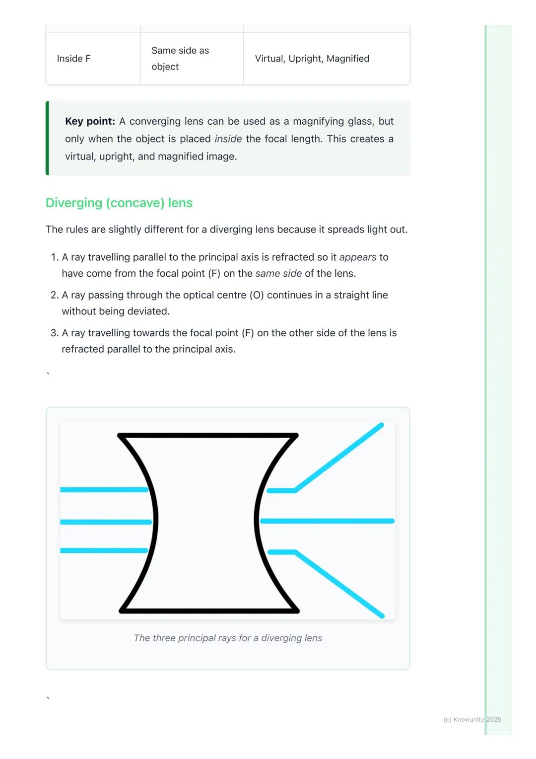 # Lenses
Introduction to lenses
Lenses are curved pieces of transparent material (like glass or plastic) that
refract light. Refraction is