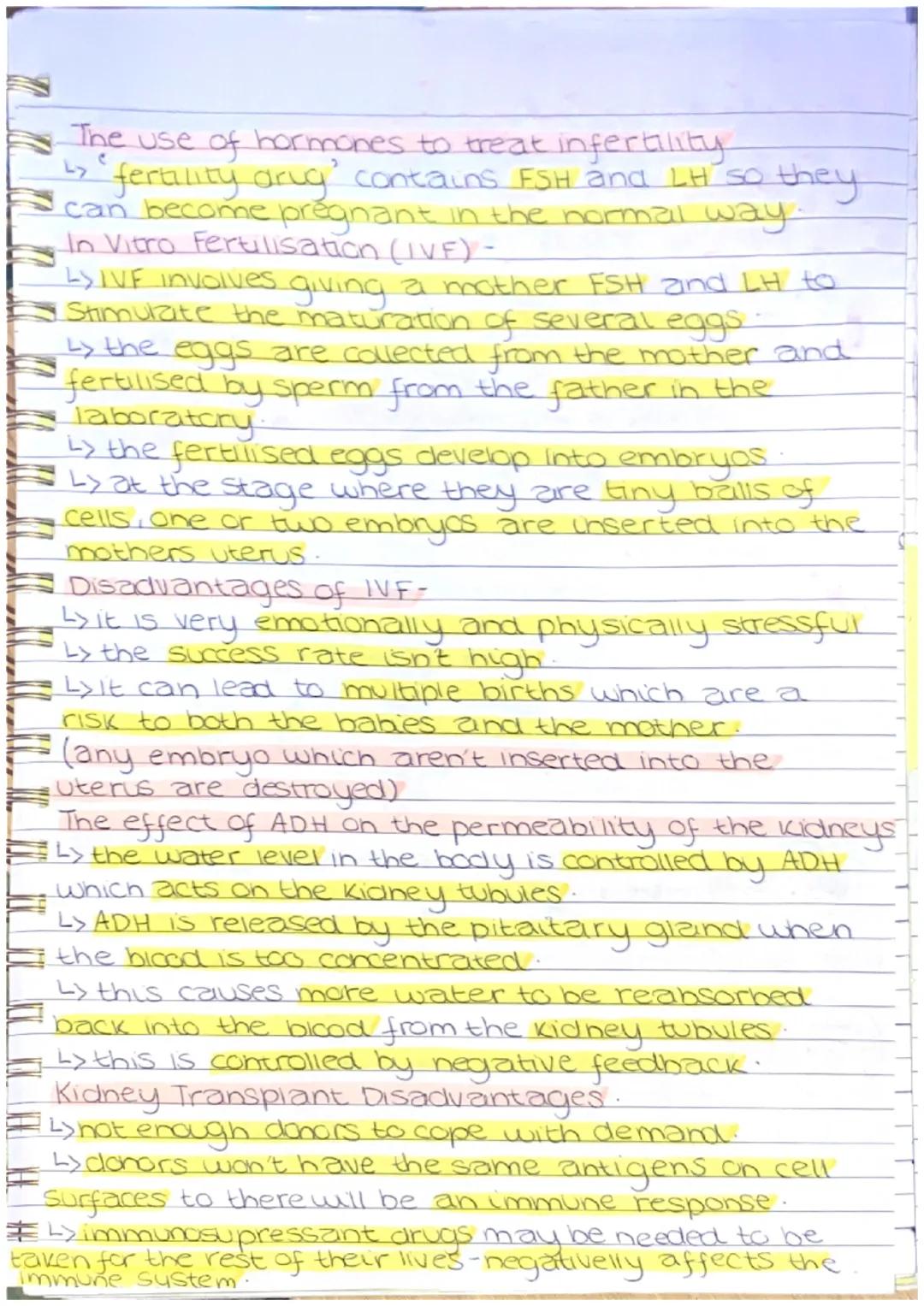 HOMEO STASIS AND
RESPO N SE
The Pituitary Gland
↳ called the 'master gland' which secretes several
hormones into the blood in response to b