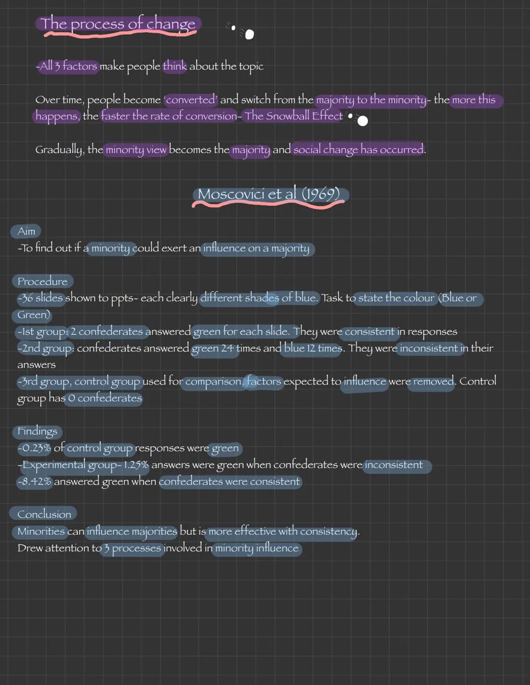Minority Influence
Minority Influence- a minority rejects the established norm of the majority
of group members and persuade the majority to