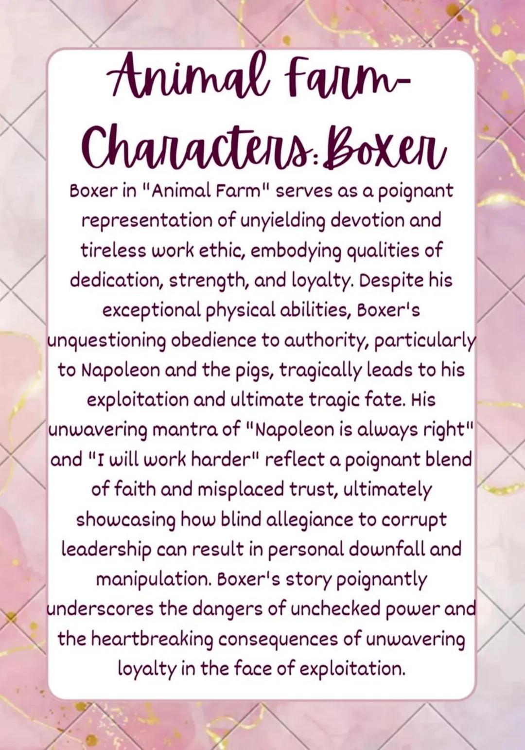 Animal Farm: Character-Boxer