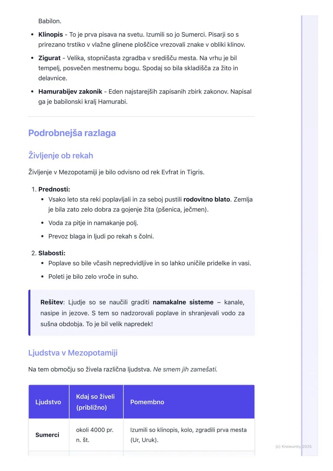 # Mezopotamija
Osnovno o Mezopotamiji
Mezopotamija pomeni "dežela med rekama". To je bilo eno prvih območij na
svetu, kjer so ljudje začel