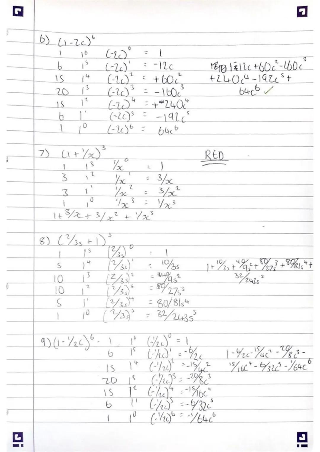 L
Di
14 a) (1,1) & (4, 5).
√3²+4² = √25 = 5
1
Binomial Theorem
(
1
121
33
4 6 4
5 10 10 S
6
595
1
IS
20
Brunanial theavem:
2
n-1
(a+b)" = a^