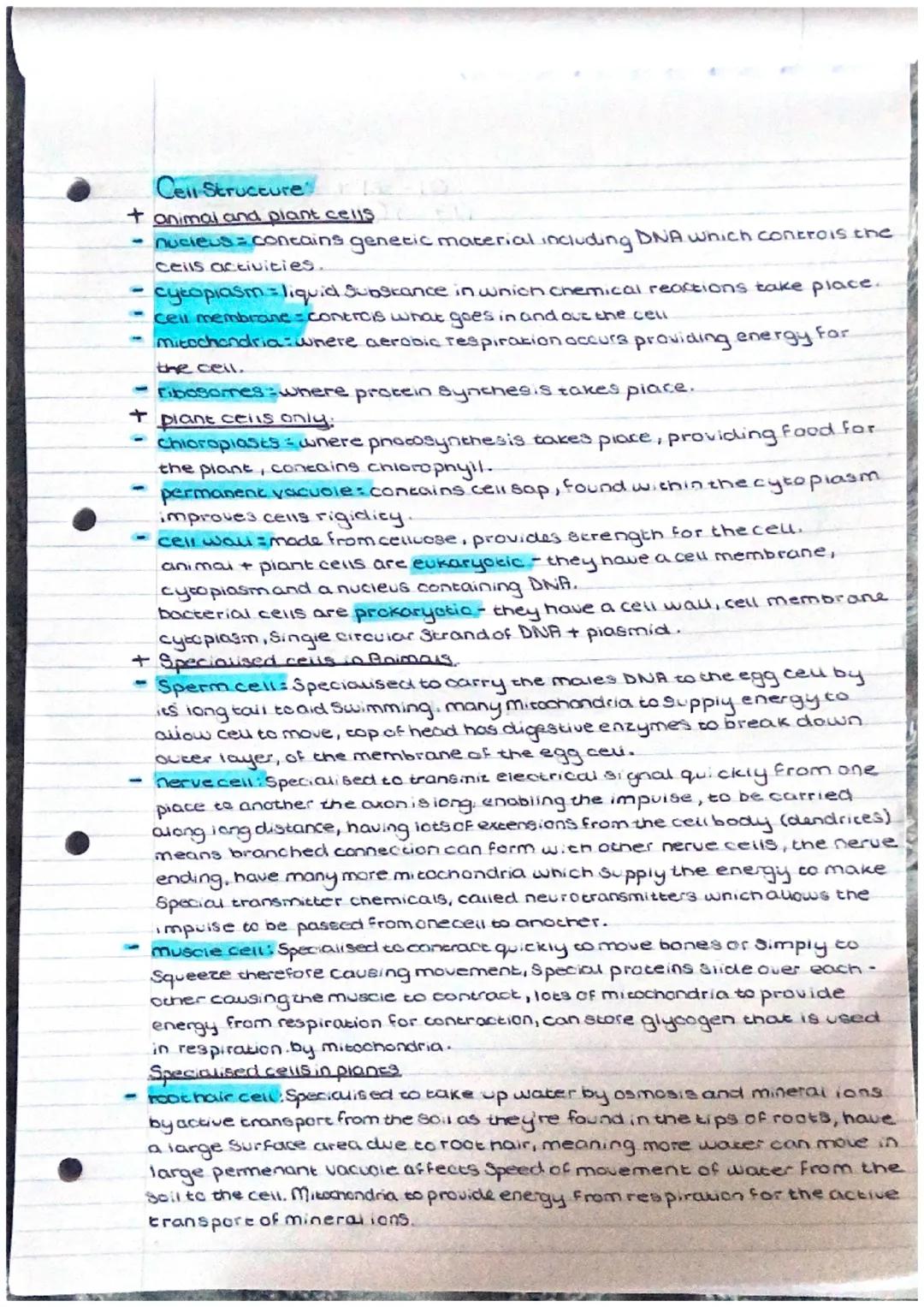 # Cell-Structure -10
+ animal and plant cellS
- nucleus = concains genetic material including DNA which controls the
Cells activities.