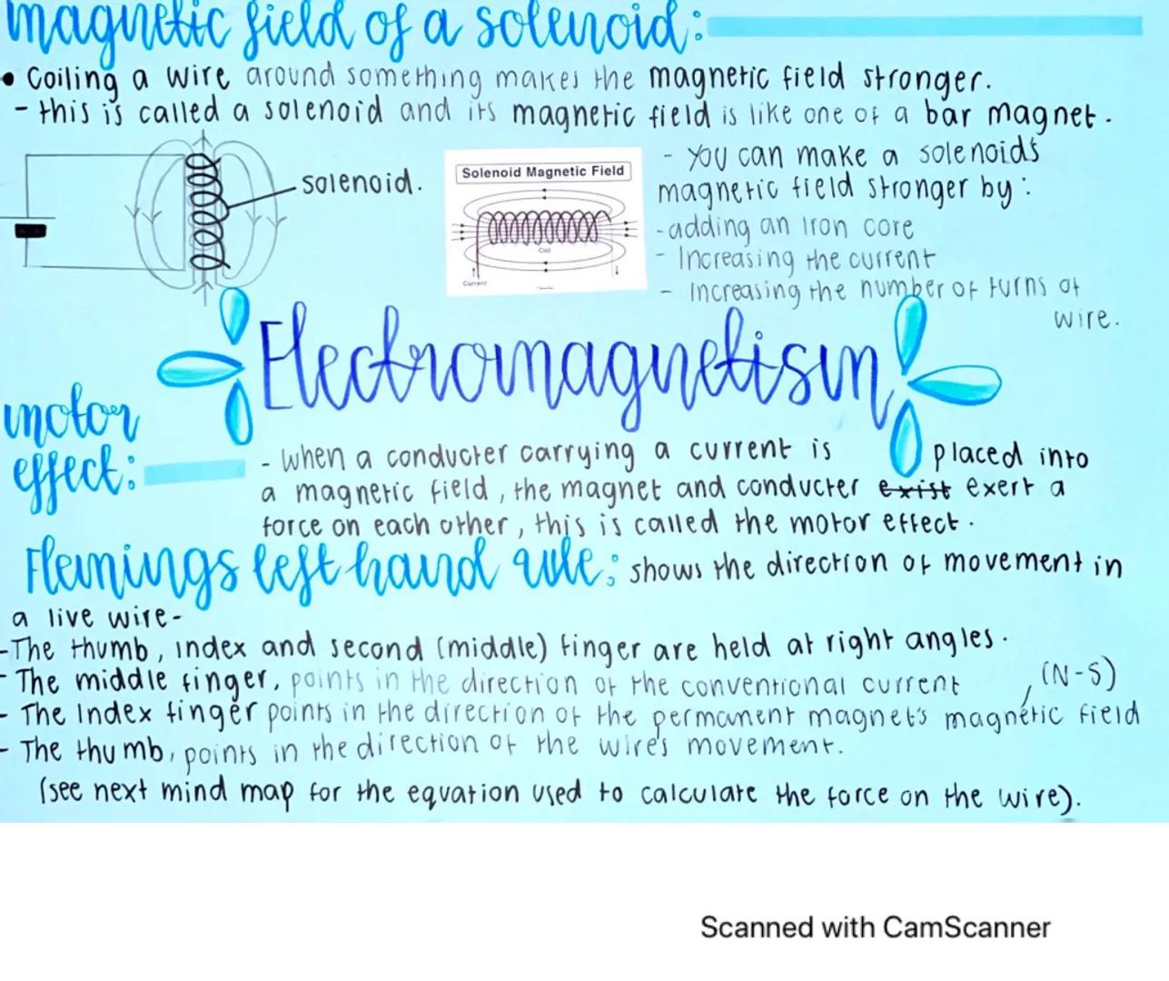 the area around a magnet where a force can be felt.
magnetic fields: the
using a compass to draw magnetic field lines:
(method)
1) Trace mag