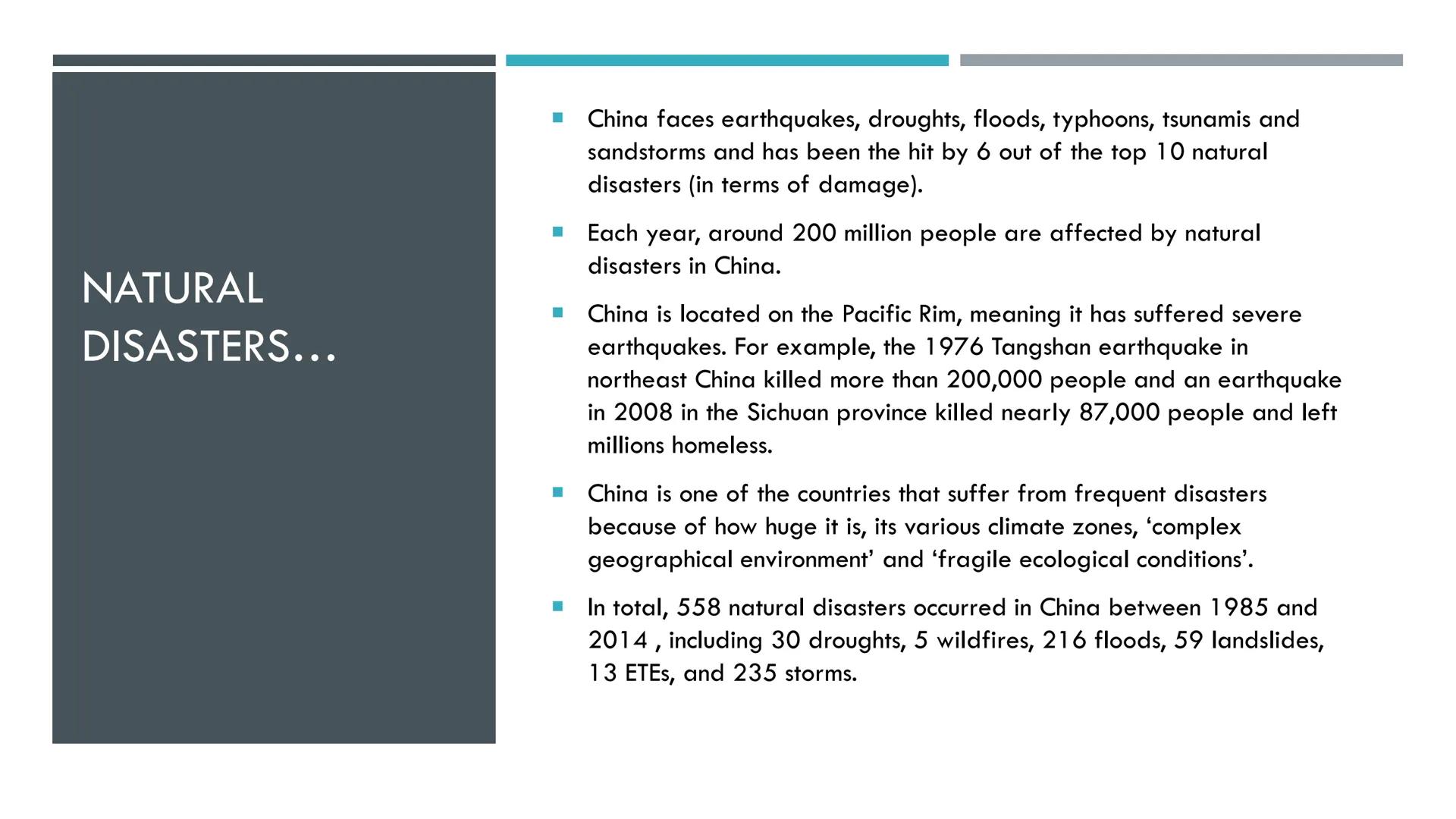 CHINA PROFILE GENERAL INFO
.
- China is located in Southeast Asia
- It is next to the Pacific Ocean
- China 2nd largest country with 9.6 mil
