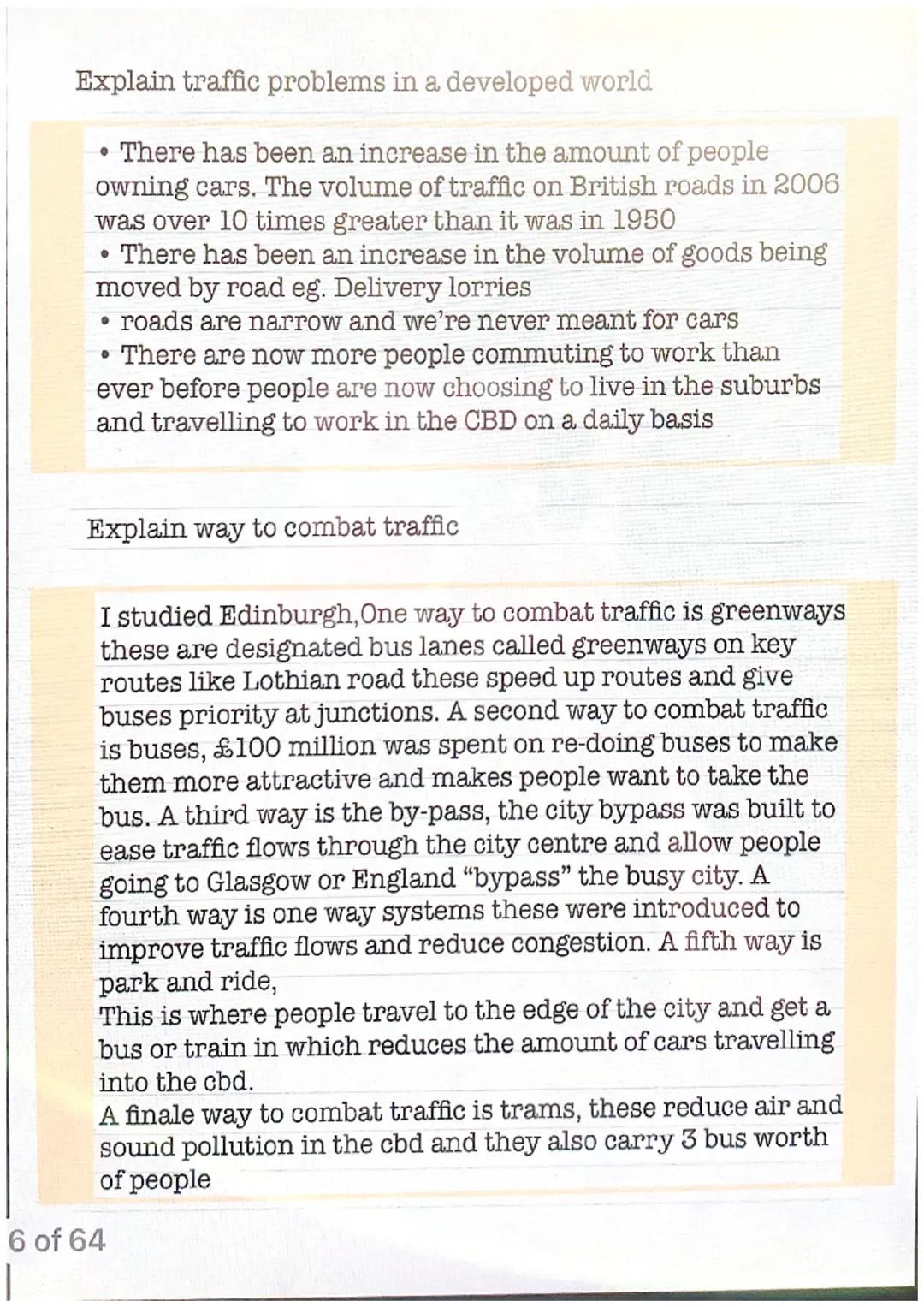 Urban gutt
Explain the characteristics of the CBD
I studied Edinburgh, One characteristic of the CBD is churches
This is because the CBD is