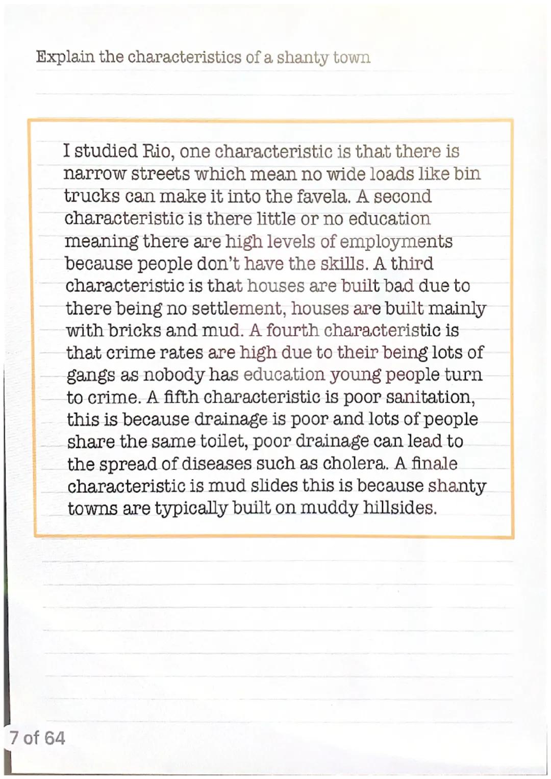 Urban gutt
Explain the characteristics of the CBD
I studied Edinburgh, One characteristic of the CBD is churches
This is because the CBD is