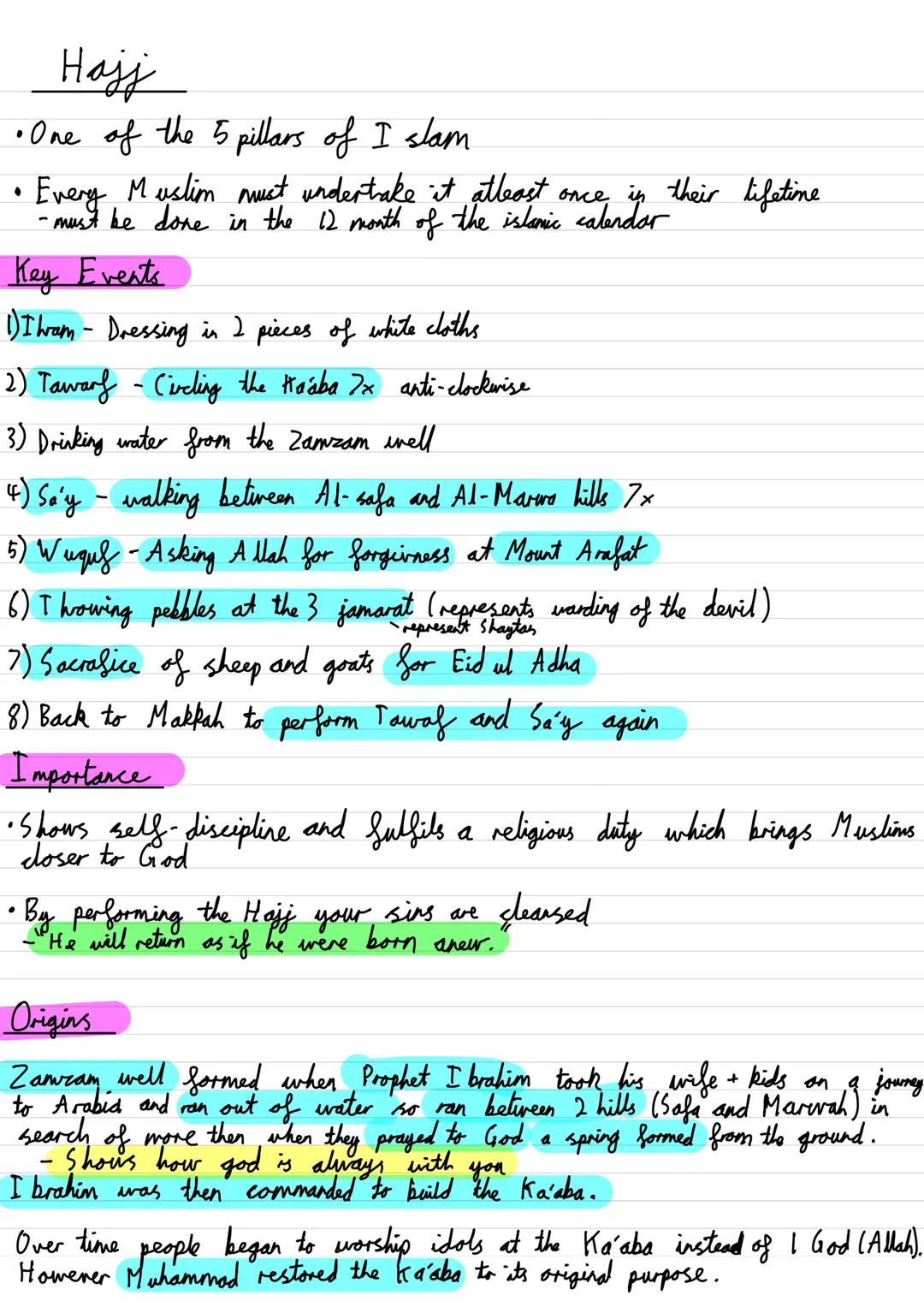 5 Pillars of Islam
Zakat
- Charitable giving
- encourages genorosity and compassion
- 2.5% of income
Shahdah
- Declaration of faith
- Firs