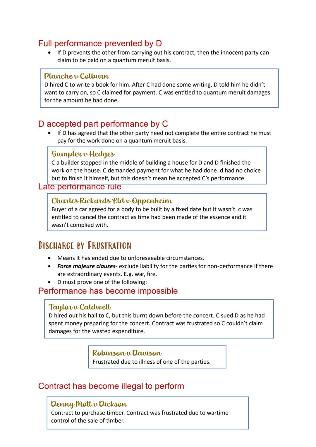 # Discharge
## of
### Contracts # Introduction
- Discharge of a contract means that the contract has been completed/come to an
end.
# DISCH