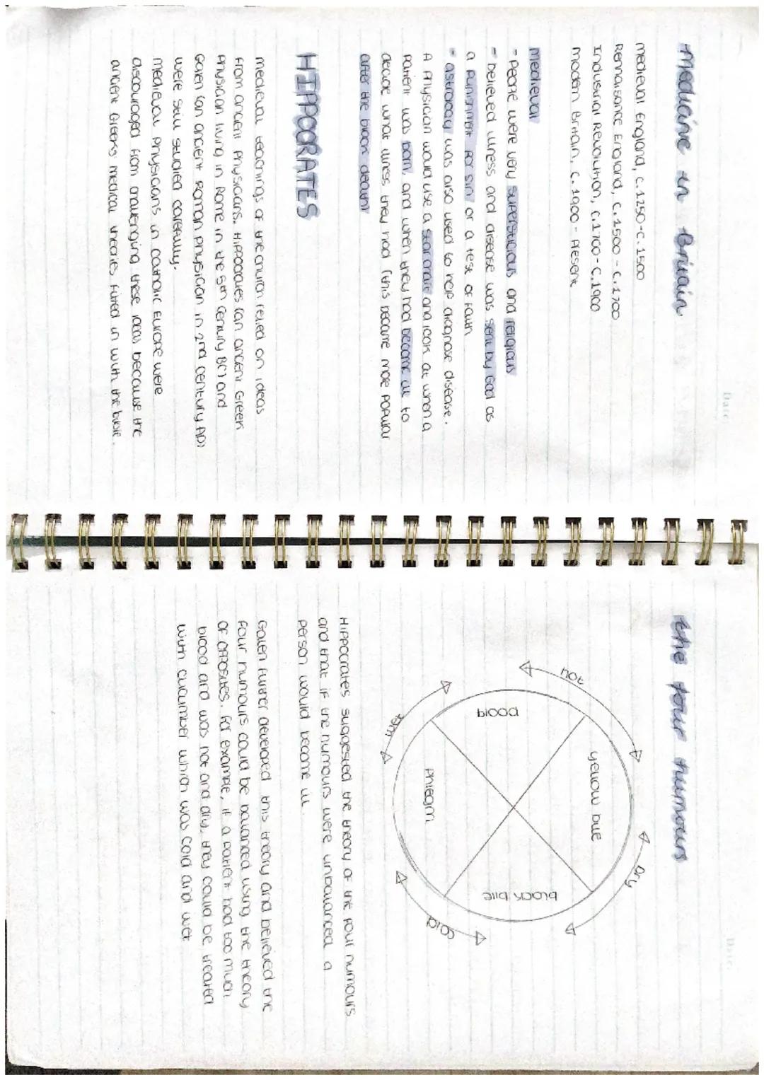 Dare
the four humours
mediave in Brain S
medieval England, c. 1250-c-1500
Rennaisance England, c. 1500-C-1700
Industrial Revolution, C.170
