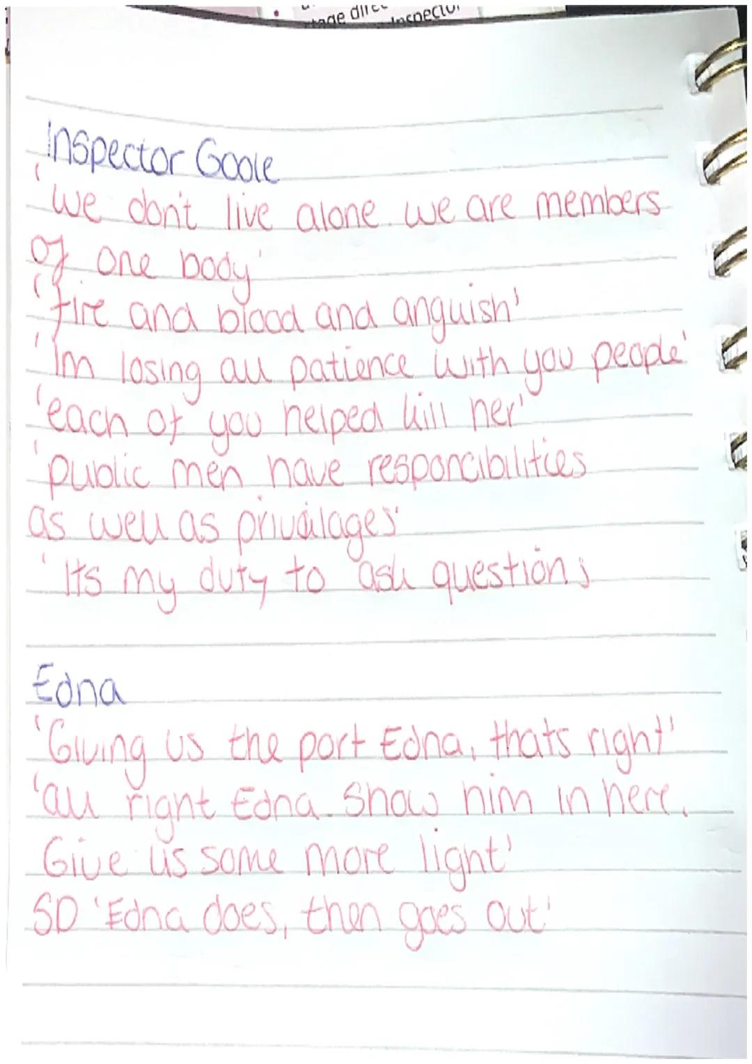 an inspector calls quotes.
Mr Birling:
'unsinkable, absolutely unsinkable'
'community and all that nonsence'
'look inspector la give thouse