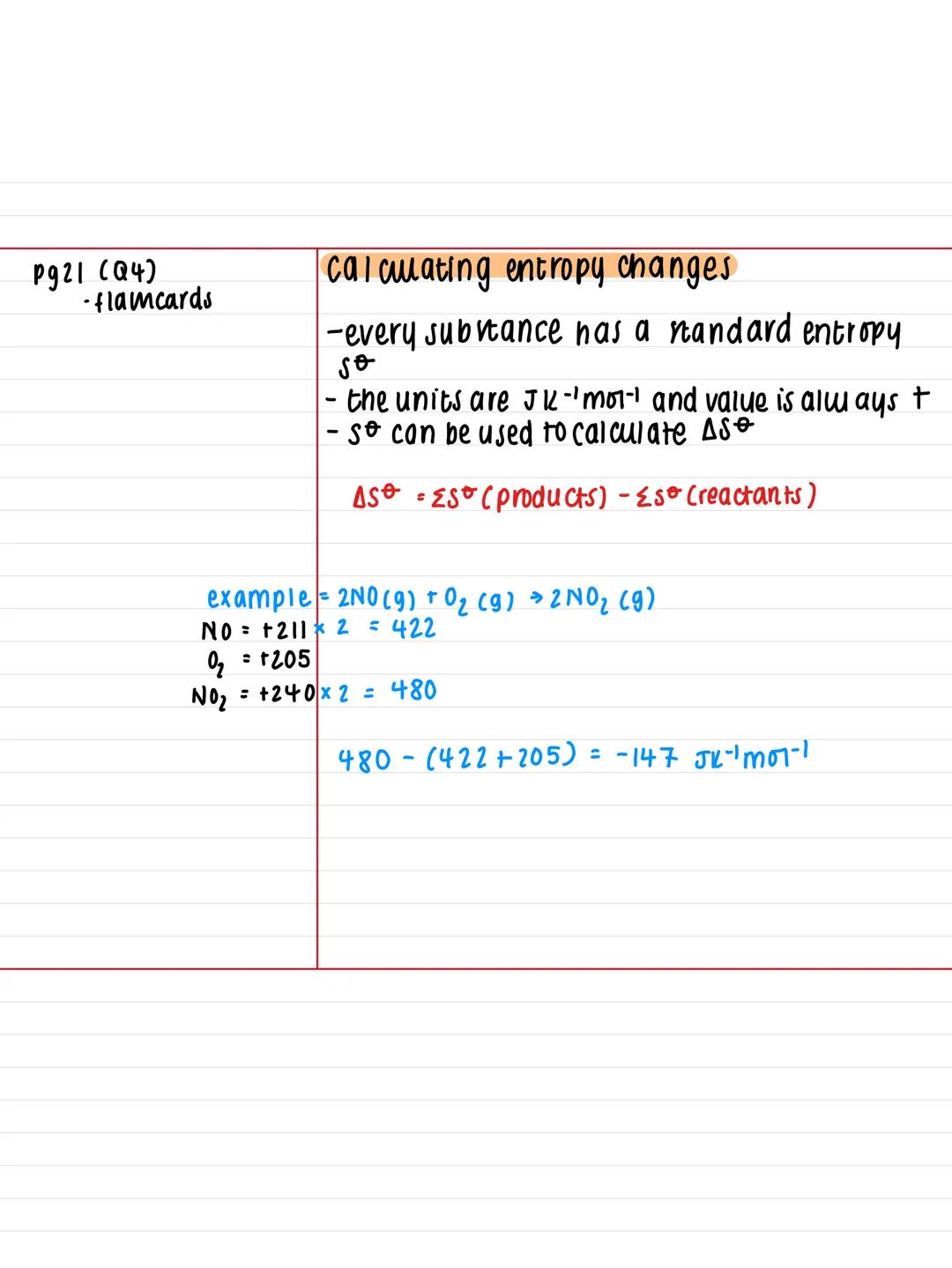 22.4- Entropy
Key Facts:
Entropy =
meaire of the
dispersal of energy
and disorder within
the chemicals making
up the chemical
symbol
[symbo