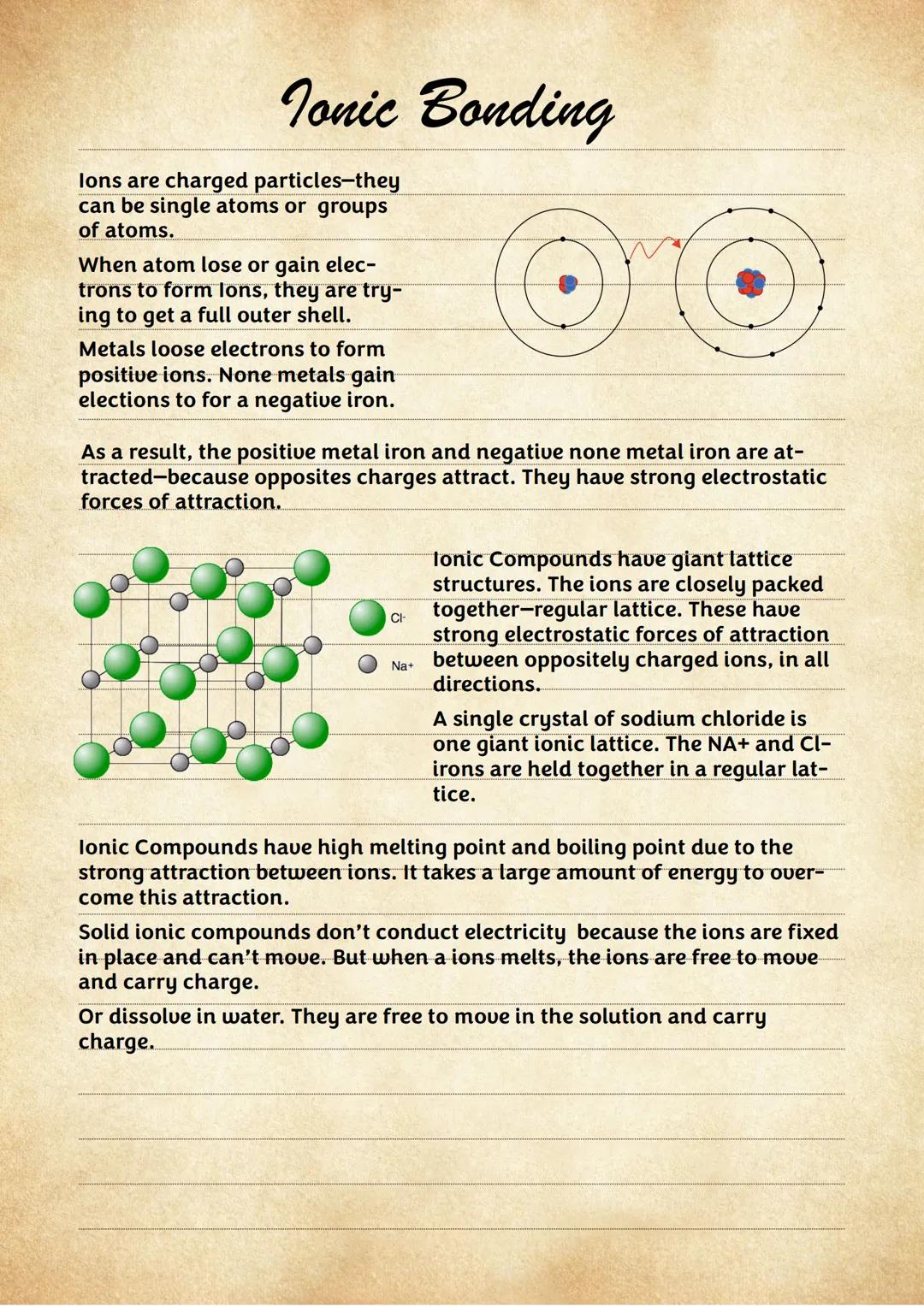 Ionic Bonding