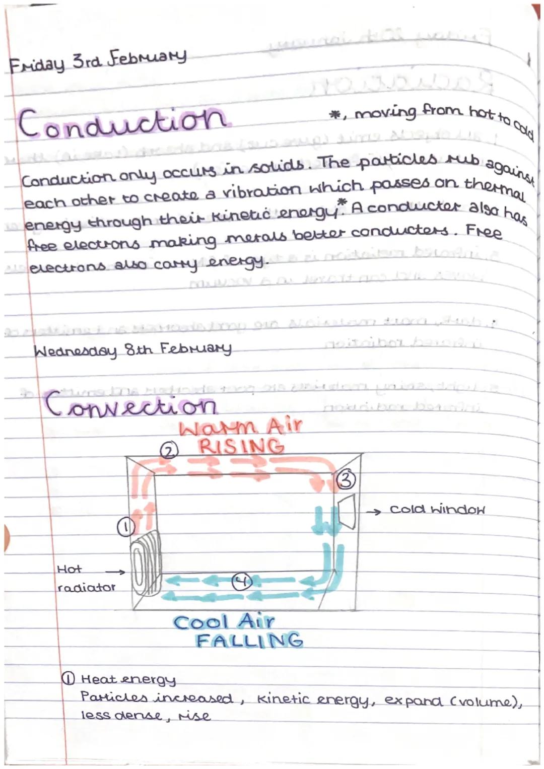 Friday 20th January
Radiation
1 all objects emit (give out) and absorb (take in) thermal
radiation (infrared radiation)
2 the hotter the