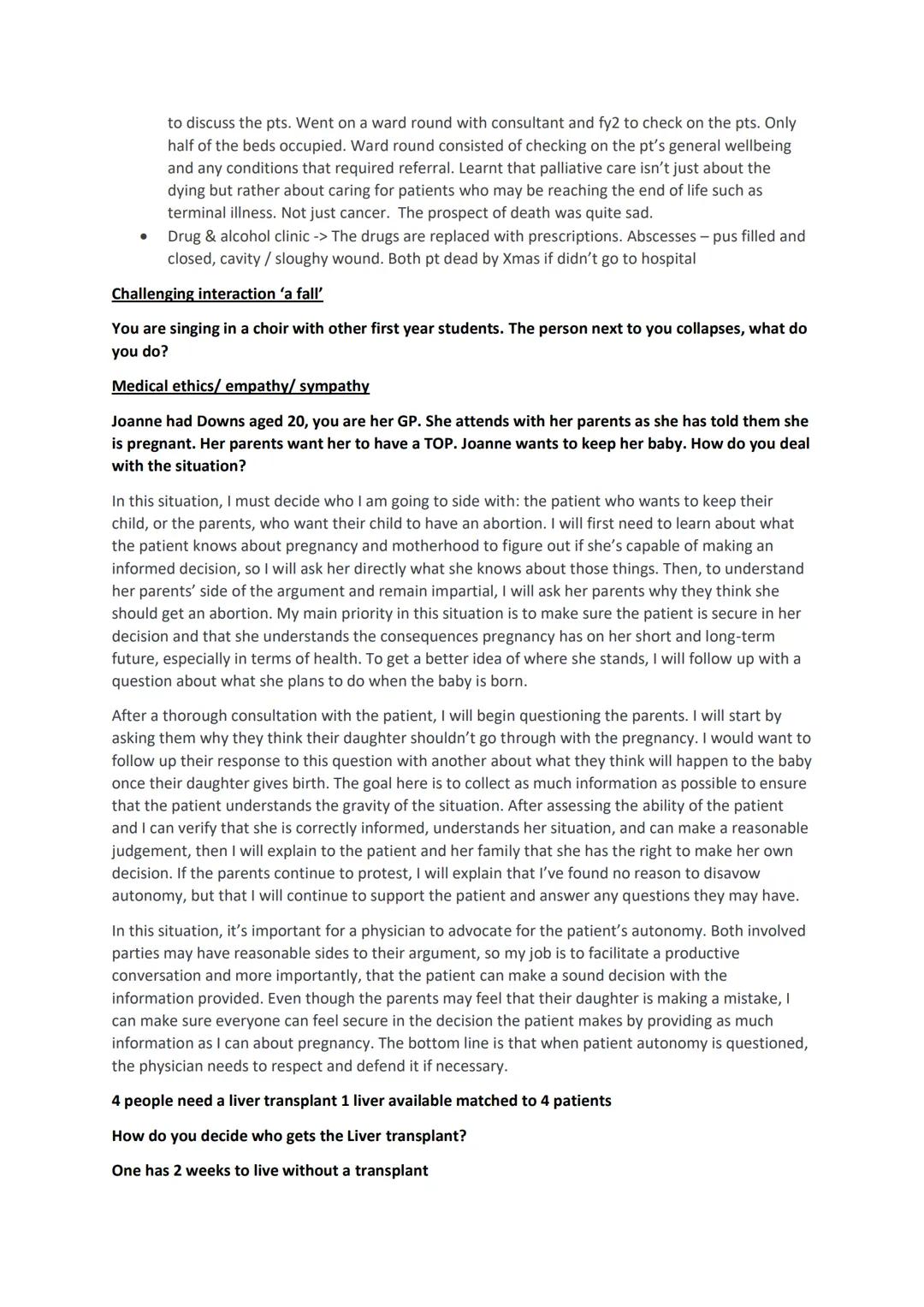 4 pillars of ethics:
- Autonomy
- Beneficence
- Non-maleficence
- Justice
Assessing Gillick competence
Professionals need to consider sever