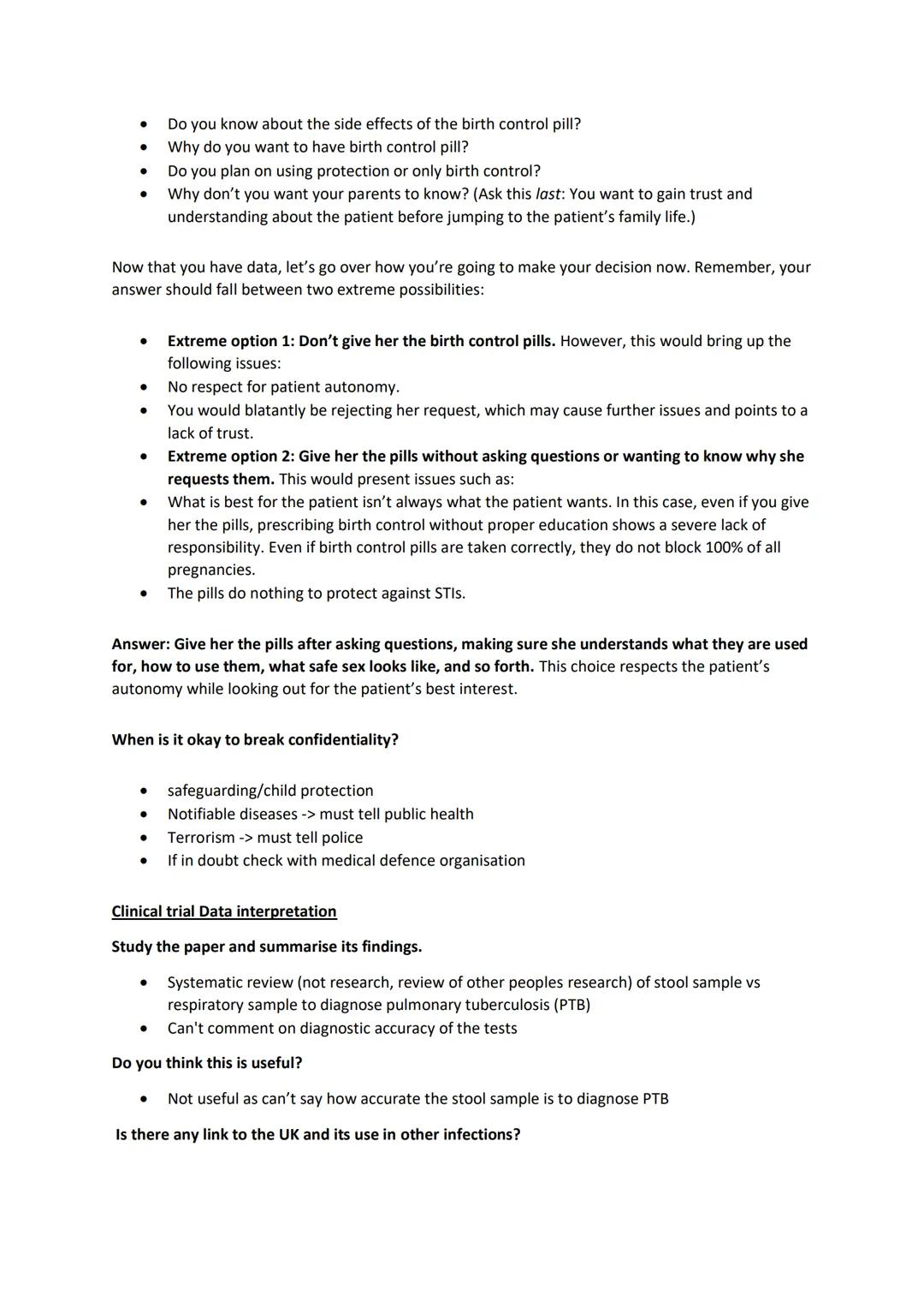 4 pillars of ethics:
- Autonomy
- Beneficence
- Non-maleficence
- Justice
Assessing Gillick competence
Professionals need to consider sever
