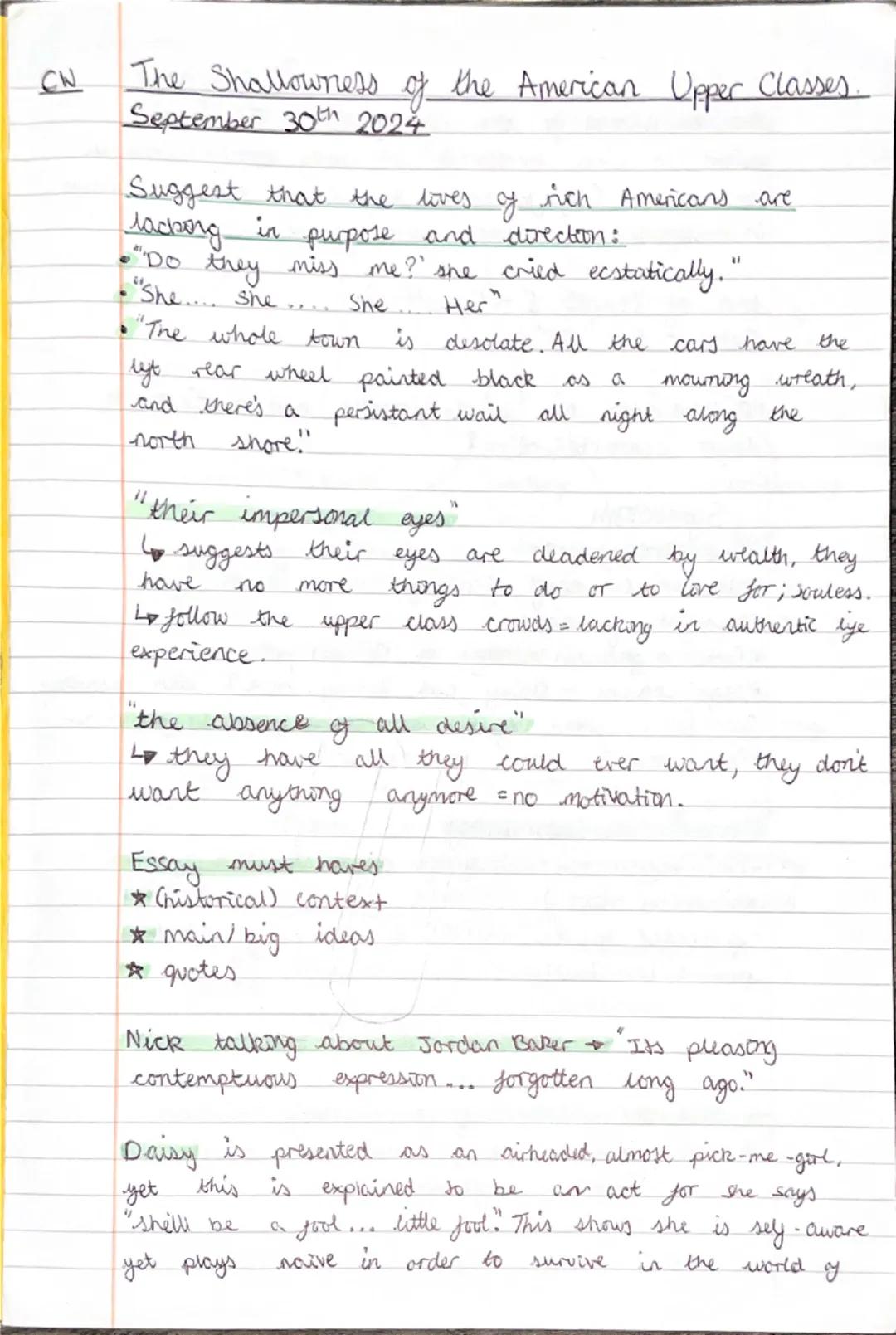 --- OCR Start ---
The Great Gatsby Context
BQ:how do I apply
historical and literary context
to the Great Gatsby.
1920's America
* reckless