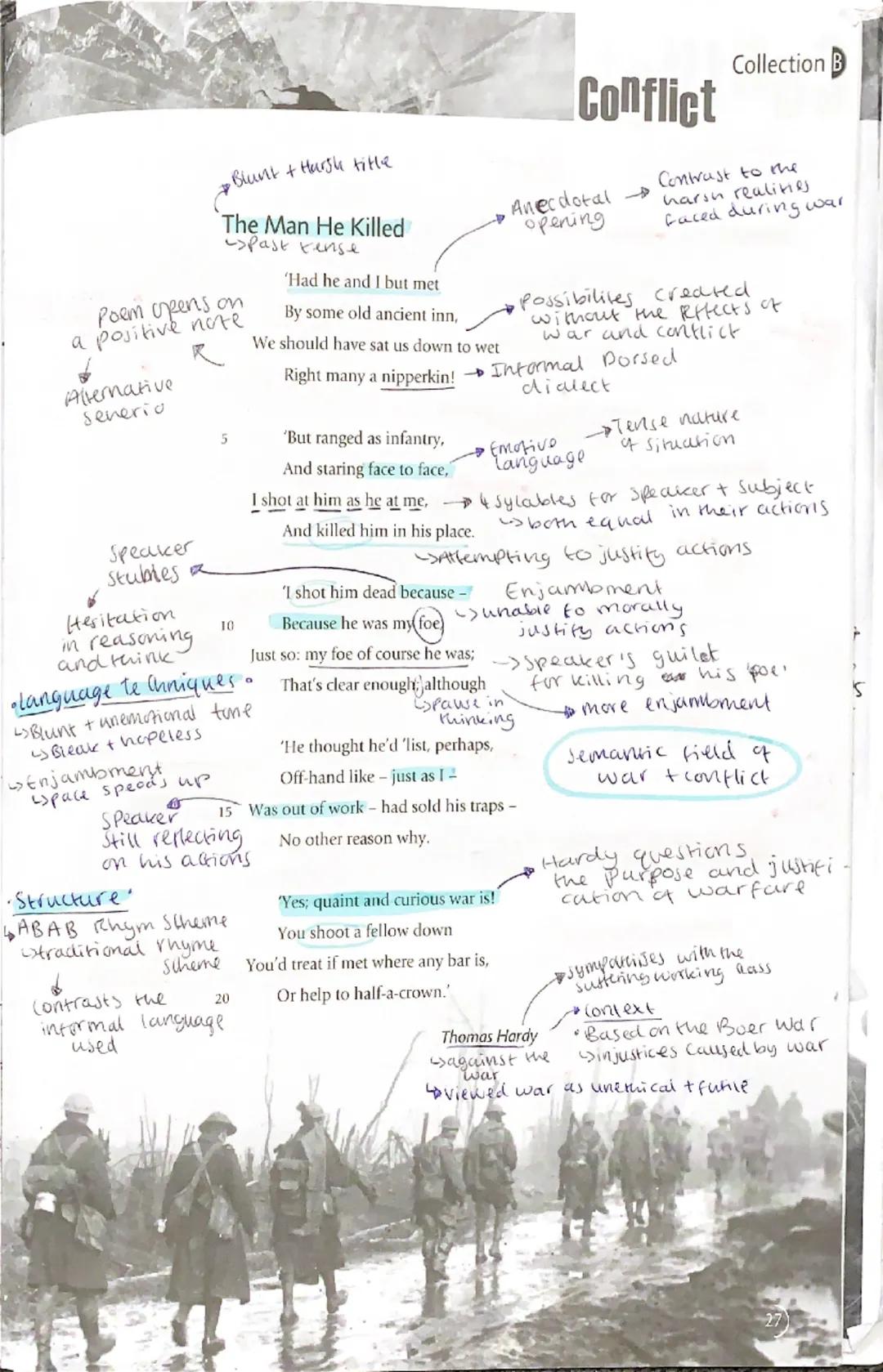 # Conflict
Part of Collection
of songs
* First person
Speaker
Speaker
takes
responsibility
for his
'wrath'
Relentless
growth of
anger
Re