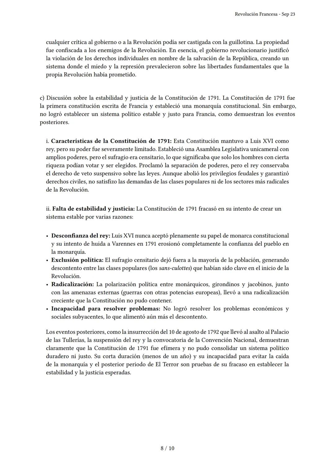 # Revolución Francesa
Generado por Knowunity - Sep 23
Descripción: Este examen cubre la Revolución Francesa, sus causas, desarrollo y cons