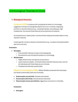 Biological Theories of Crime: Lombroso, Twin Studies, and XYY Theory ...